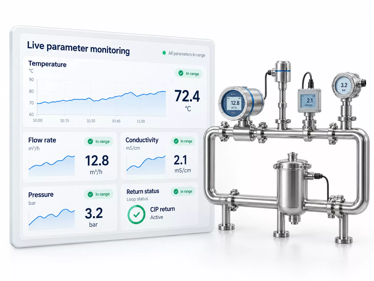 Live parameter monitoring