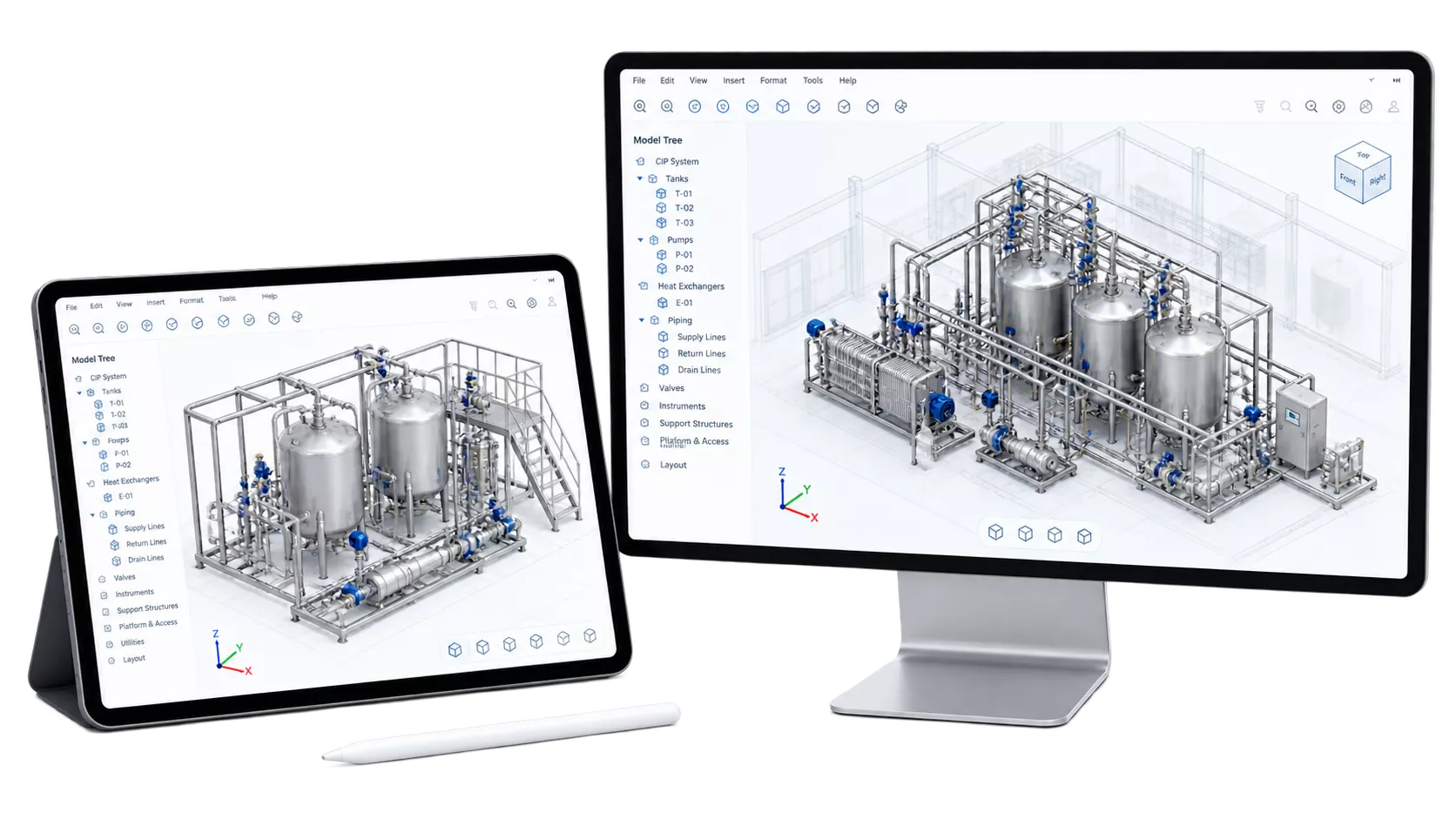 Industrial CAD Visualization Displays